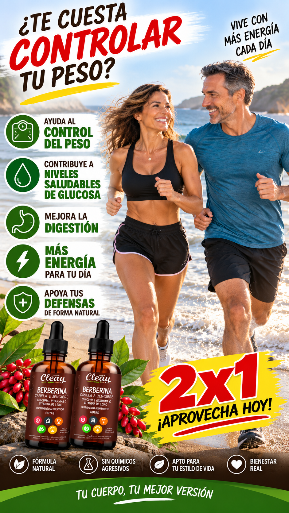 Original Berberina ¡Recupera Tu Vitalidad! | Oferta 2x1 Hasta Agotar Stock