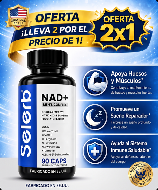 SELERB NAD+ MEN´S Original® 90CAPS | OFERTA 2X1 POR TIEMPO LIMITADO