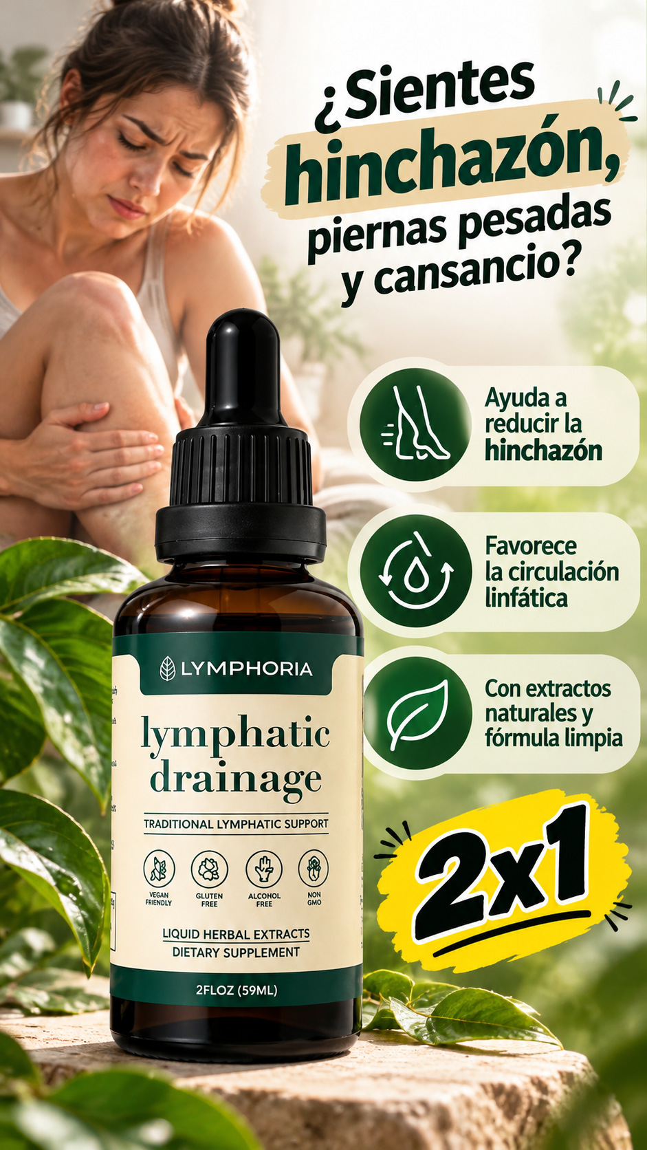Lymphoria, Drenaje Linfático  | Oferta 2x1 Hasta Agotar Stock
