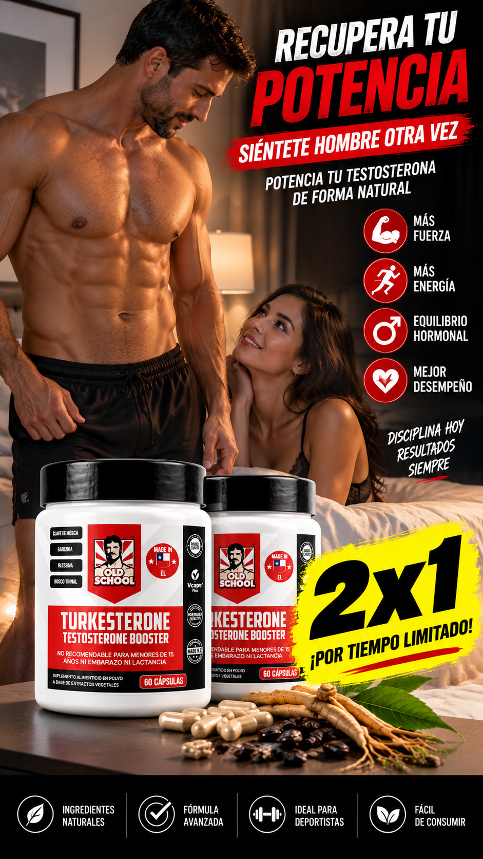 Original Turkesterone Old School Labs | Oferta 2x1 Hasta Agotar Stock